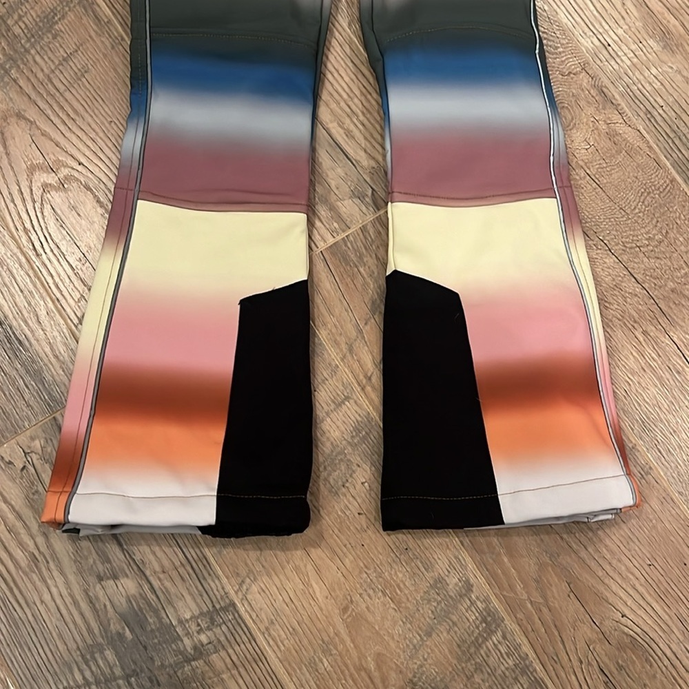 NWT Molo Multicolor Striped Ski Pant Size 8 - Picture 3 of 7